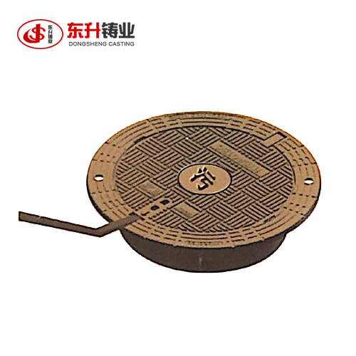 Adjustable anti-settling manhole cover