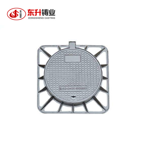 Nodular cast iron manhole cover, water collection grate